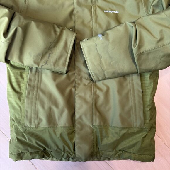 Patagonia Jacket Youth Medium Green Full Zip Insulated Puffer Outerwear Winter - Picture 5 of 10